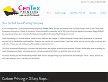 Tablet Screenshot of centexprinting.com